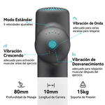 Pistola de masaje Booster LS 7.4V – Masajeador muscular inteligente de 4000 mAh con potencia profesional