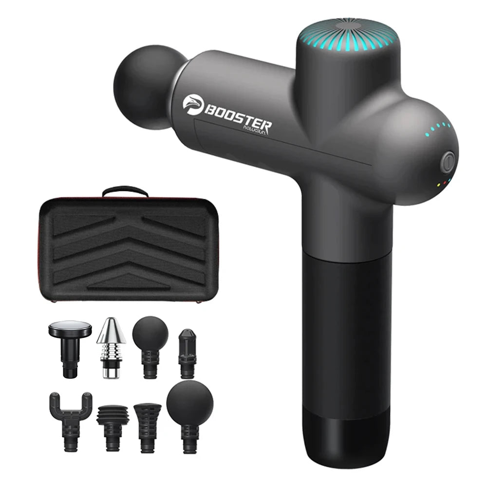 Pistola de masaje Booster LS 7.4V – Masajeador muscular inteligente de 4000 mAh con potencia profesional
