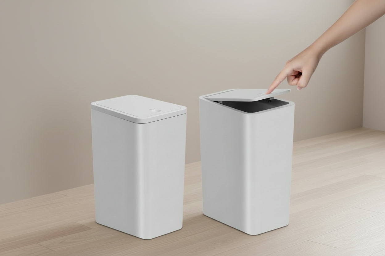 Papelera Slim de Diseño "Smart Press" 10L (Anti-Olores)