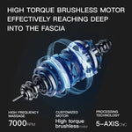 Pistola de masaje Booster inalámbrica – Masajeador muscular de tejido profundo con 3 velocidades