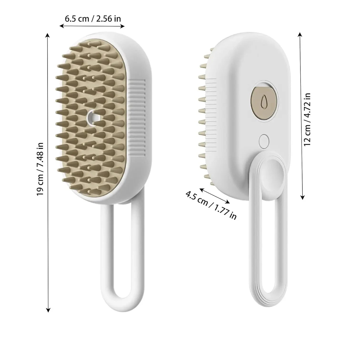 Cepillo de Vapor & Masaje Spa para Mascotas (3 en 1)