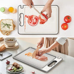 Tabla de Corte Dual "Chef Pro" (Acero Inoxidable + Fibra Eco)
