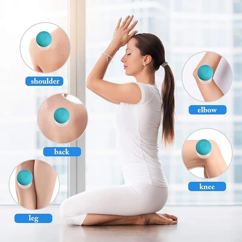 Set de ventosas de silicona (4 piezas) – Masaje terapéutico para cuerpo y rostro