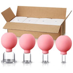 Set de ventosas de silicona (4 piezas) – Masaje terapéutico para cuerpo y rostro